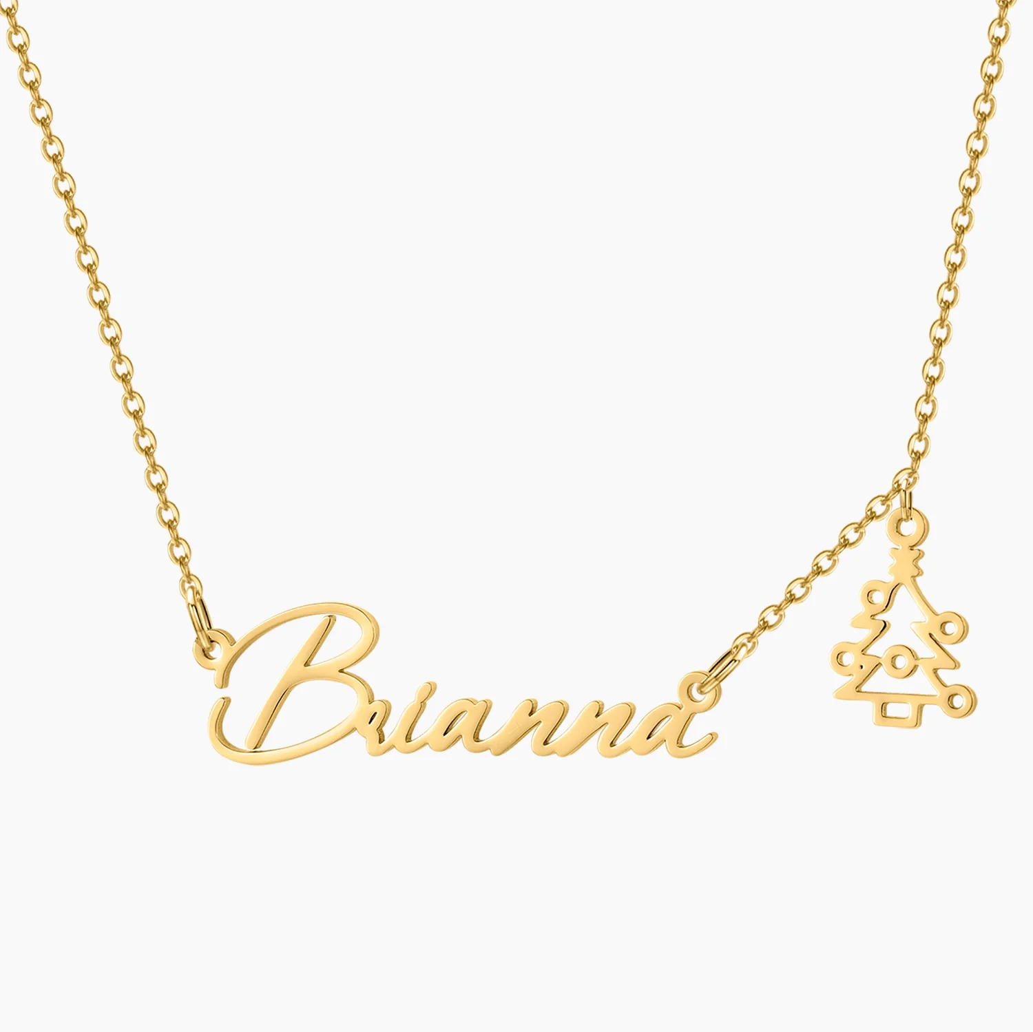 

Qitian Custom Name Necklace Personalized Gold Accessorie Pendant Stainless Steel Jewelry Charm Necklaces For Birthday Gift Women