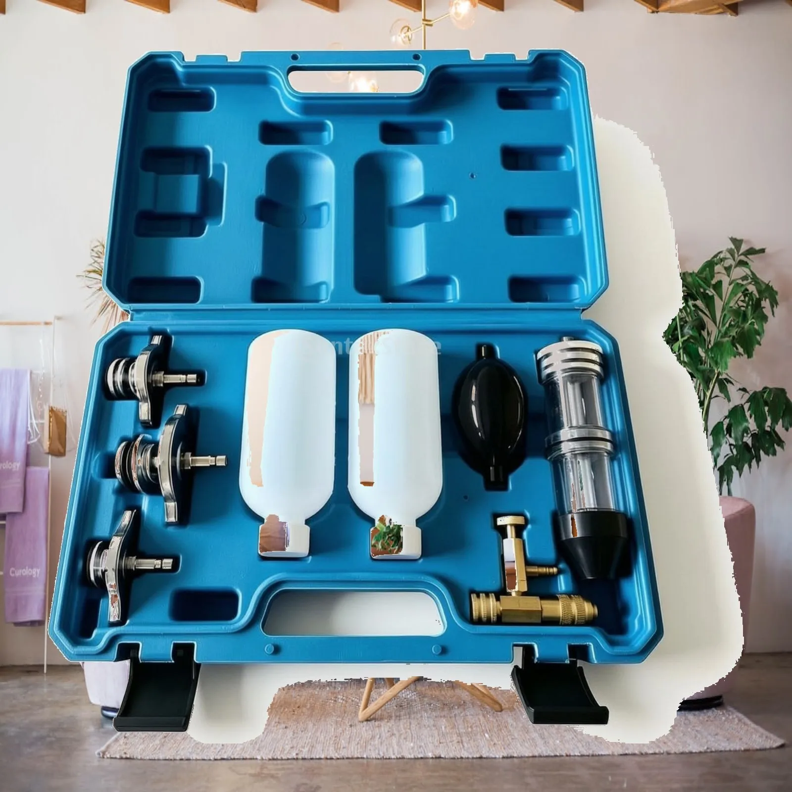 Head Gasket Leak Tester Kit Portable Combustion Leak Tester Kit Engine Block and Head Gasket Tester Heavy Duty Manual