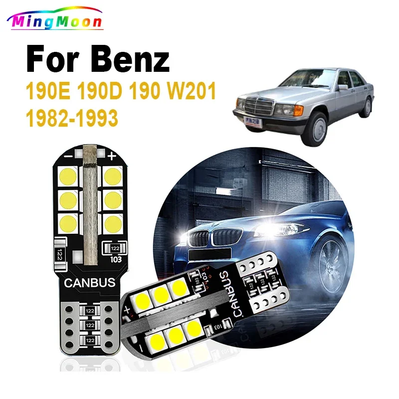 

2 шт., автомобильные лампы T10 для Mercedes Benz 190E 190D 190 W201 1982-1989 1990 1991 1992 1993
