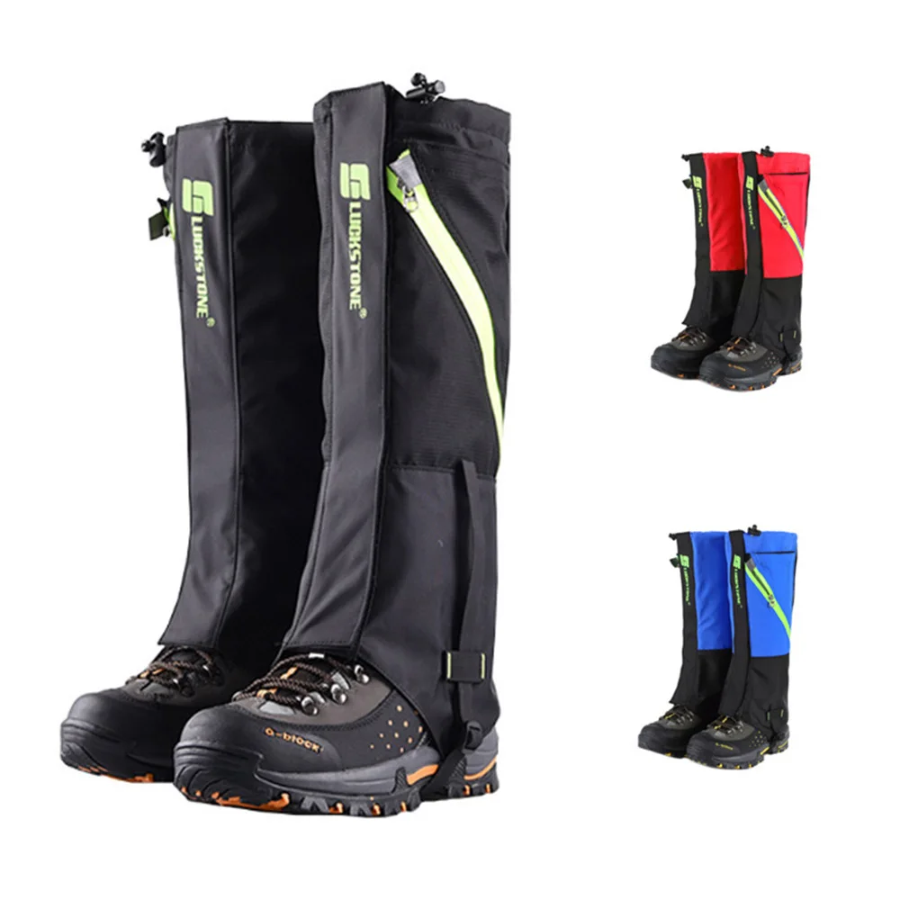 Snow Hiking Gaiters Winter Snow Foot Cover Outdoor Travel Leg Warmers Waterproof  Dual Layer Breathable Skiing Gaiters