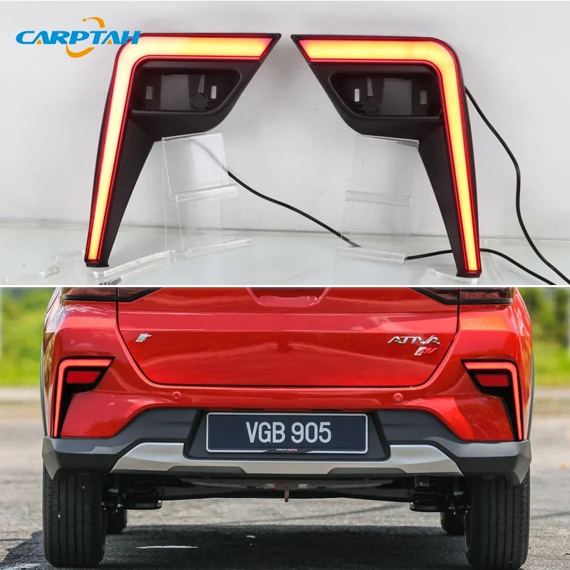 Car LED Rear Bumper Lamps For Perodua Ativa 2020 2021 2022 Brake Light Turn Signal Backup Reflector Lamp Reverse Fog Taillights