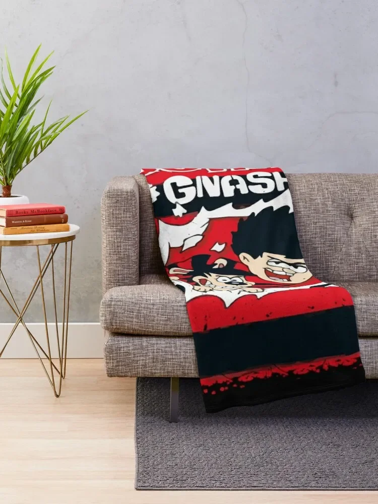 Dennis and Gnasher Throw Blanket Winter beds Multi-Purpose blankets ands Fluffy Softs Blankets