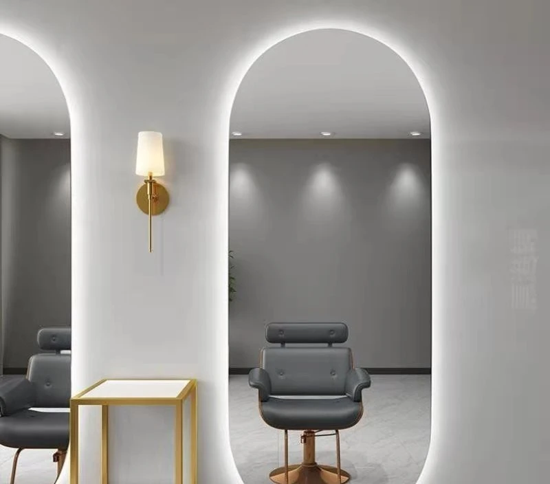 

Beauty Barber Shop Mirror Frameless Barber Shop Internet celebrity hair salon