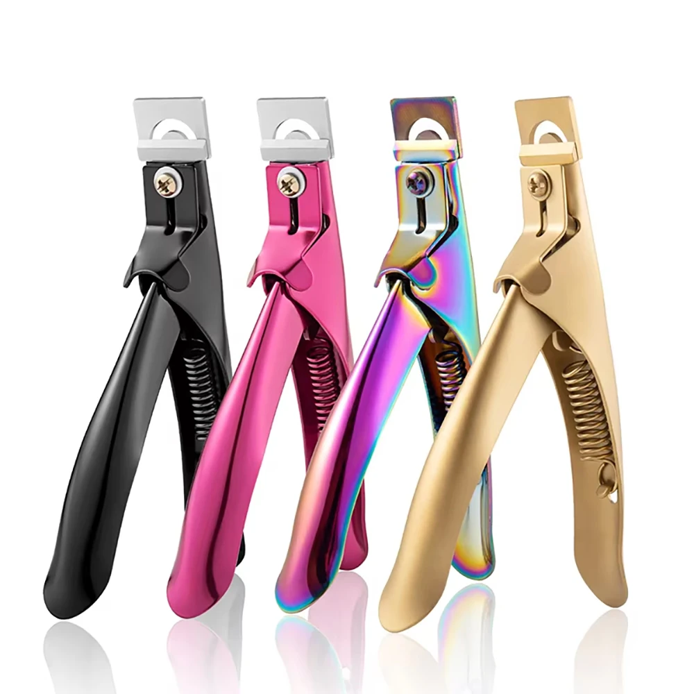 Acrylic Nail Cutter Stainless Steel Clipper Scissors U Word False Tips Trimmer Manicure Tools Straight Cut Kit With 12pcs Magnet view 5