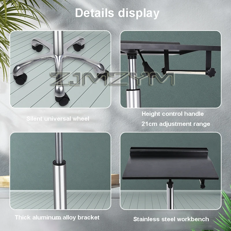 طاولة عمل الوشم ، صينية تخزين ، كونترتوب ، سهلة التجميع ، معدات الصالونات ، طاولة محطة عمل ، سهلة الحركة