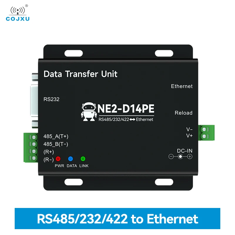 

DC 8-28 в RS485/232/422 для последовательного сервера Ethernet, Шлюз Modbus