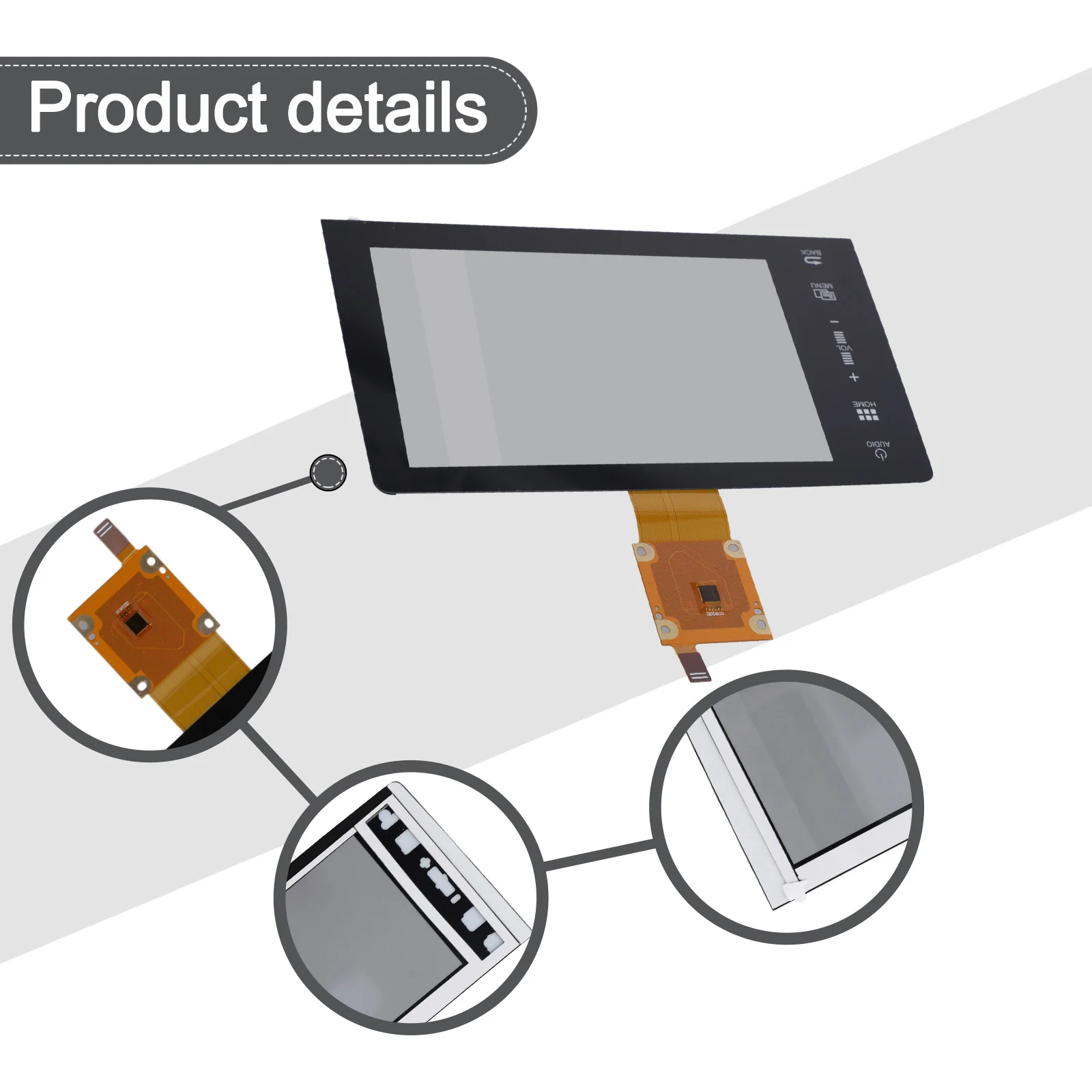 

7 Inch Touch Screen Digitizer Compatible with For Honda For Civic 10th Gen 2016 2019 for Radio Navigation Unit