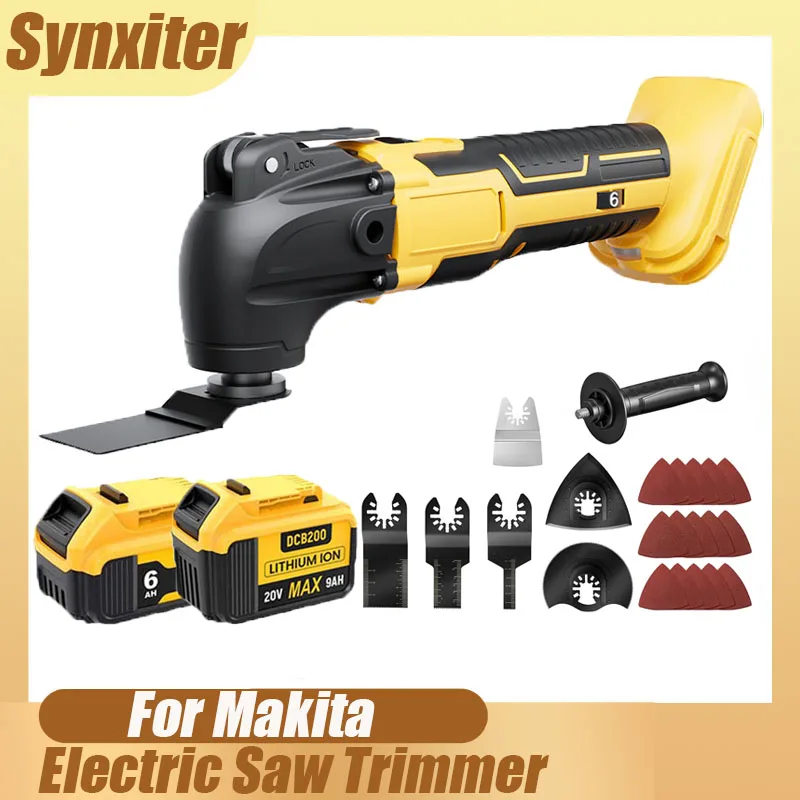 

Осциллирующий многофункциональный инструмент для DEWALT DCB200, аккумулятор 18 В, 6 передач, аккумуляторная электрическая лопата, резка, полировка, пила по дереву, электроинструмент
