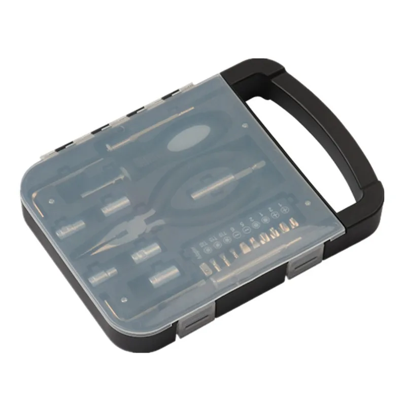 22 Pieces Hand Tool Sets Professional Household Convenient Transparent Cover Hand Tool Set Portable Small Size Hardware Tools