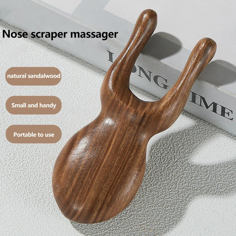 

Sandalwood Massage Comb Face Eye Shoulder Neck Scalp Body Meridian Massage Comb Anti-static Frog Shaped Wide Tooth Comb