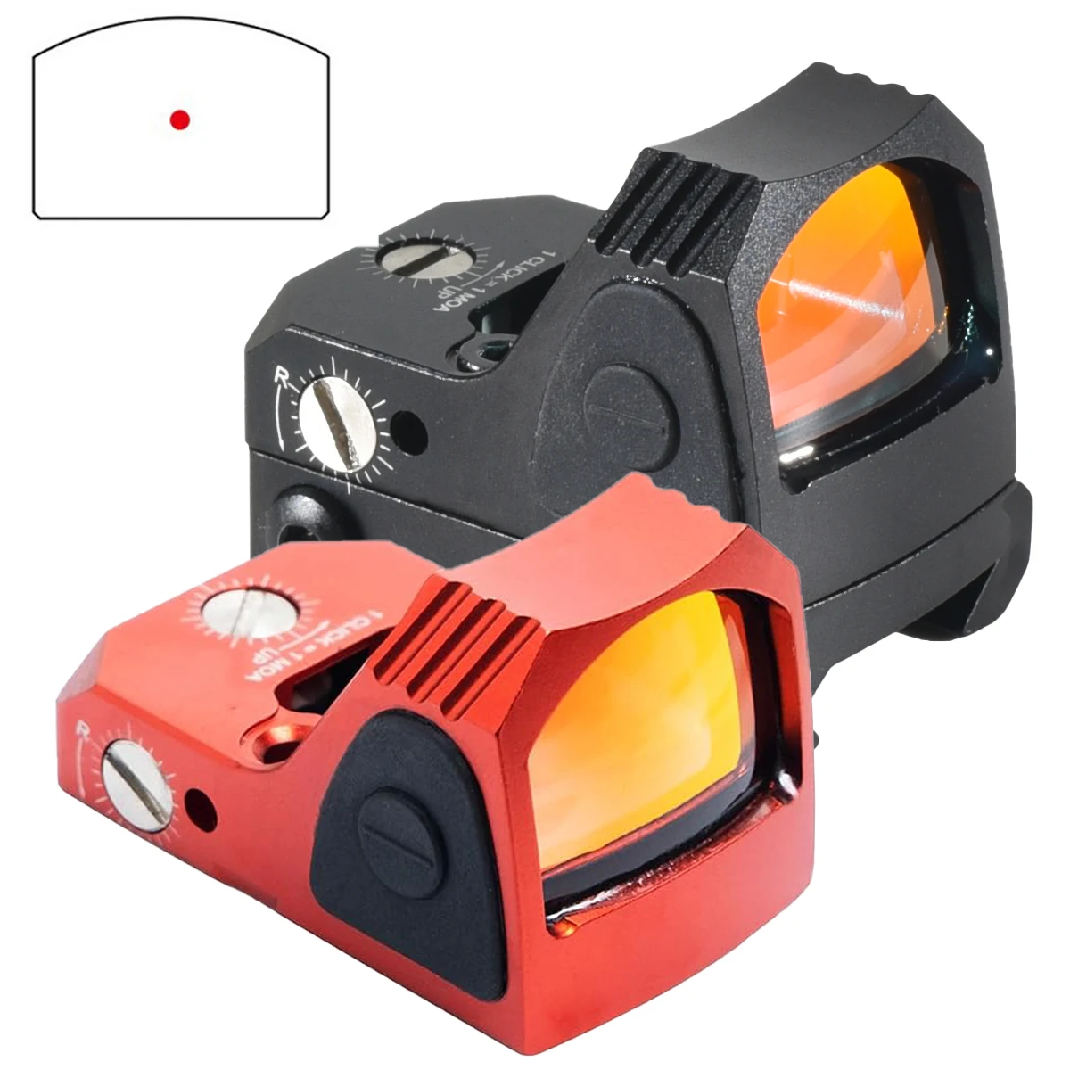 

Прицел коллиматорный HD1069 2MOA для охоты, тактический аксессуар, крепление на планку 20 мм, оптика, прицел с красной точкой для охоты