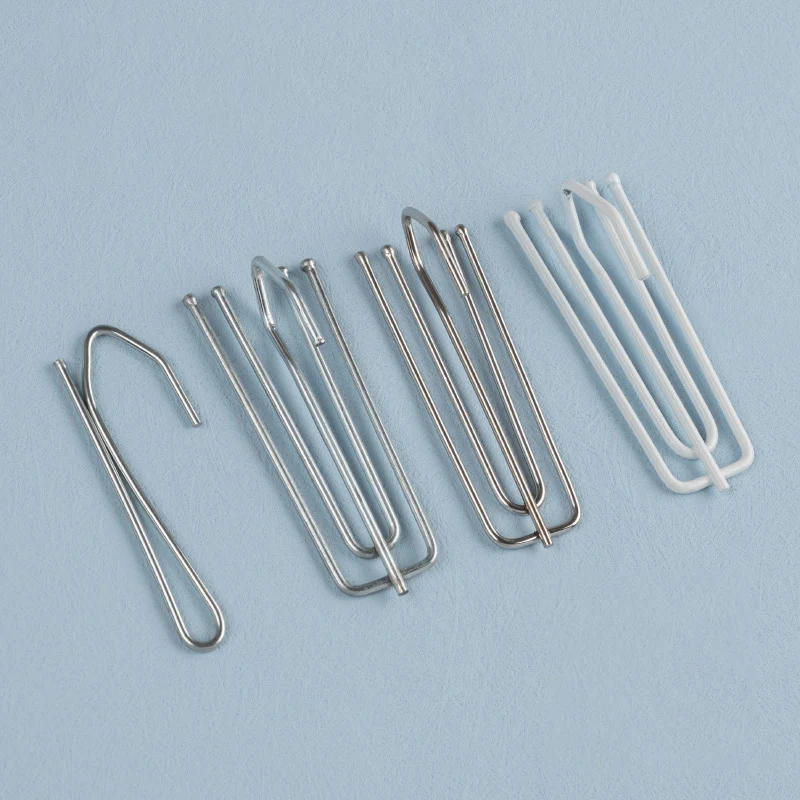 15Pcs/Pack Metal Four Fork Curtain Home Hook Curtain Cloth Ring Clamp Tracks DIY Home Curtain Accessories