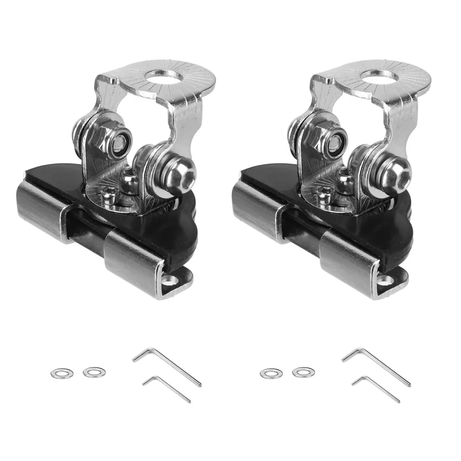 2Pcs/lot Stainless Steel Universal Car Auto Hood LED Work Light Mount Bracket Holders Clamp Engine Cover Light Mounting Clamp