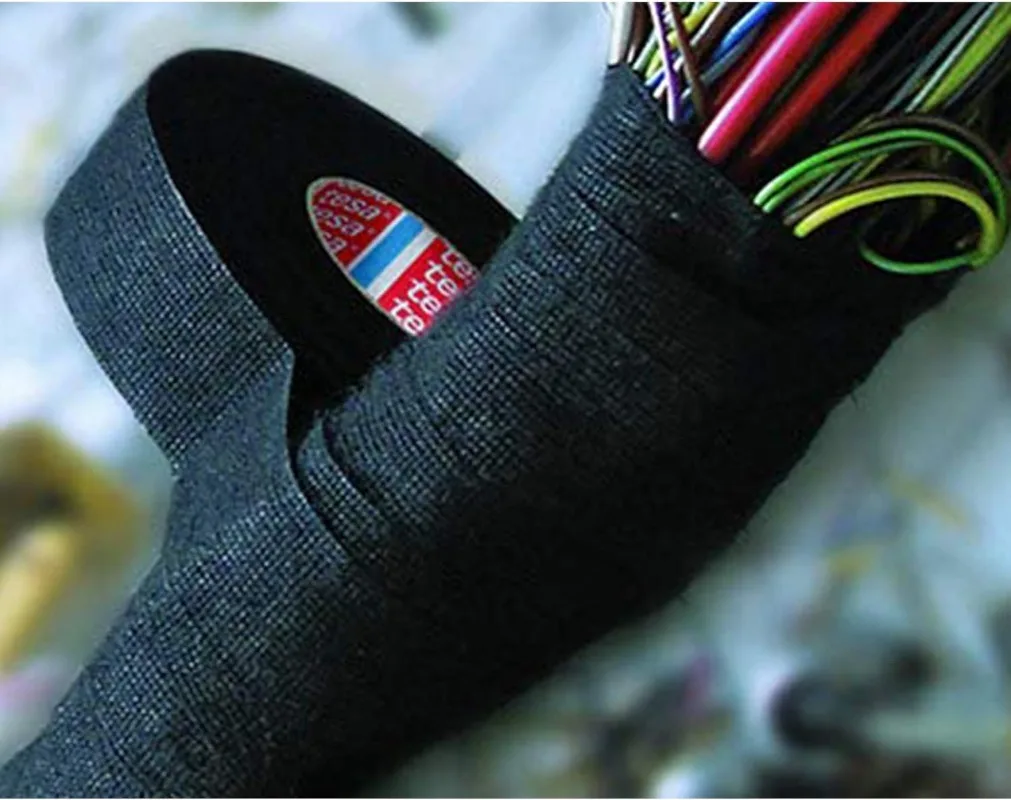 Electrical Tape High Temp Adhesive Fabric Tape for Wiring Harness Cables Automotive Engine Heat-resistant Insulation Tapes