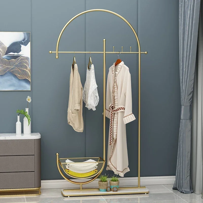 Modern Portable Coat Racks Metal Display Nordic Organizer Storage Coat Racks Space Saving Clothes Perchero Trendy Furniture