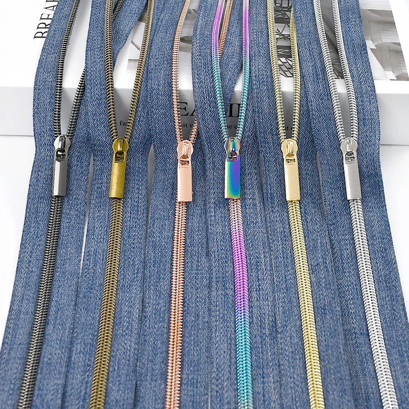 

1/2/5/10M 5# Nylon Zip with Zipper Puller Zippers By Meters Closure for Bags Clothing Decor Zips Repair Kit DIY Sewing Accessory
