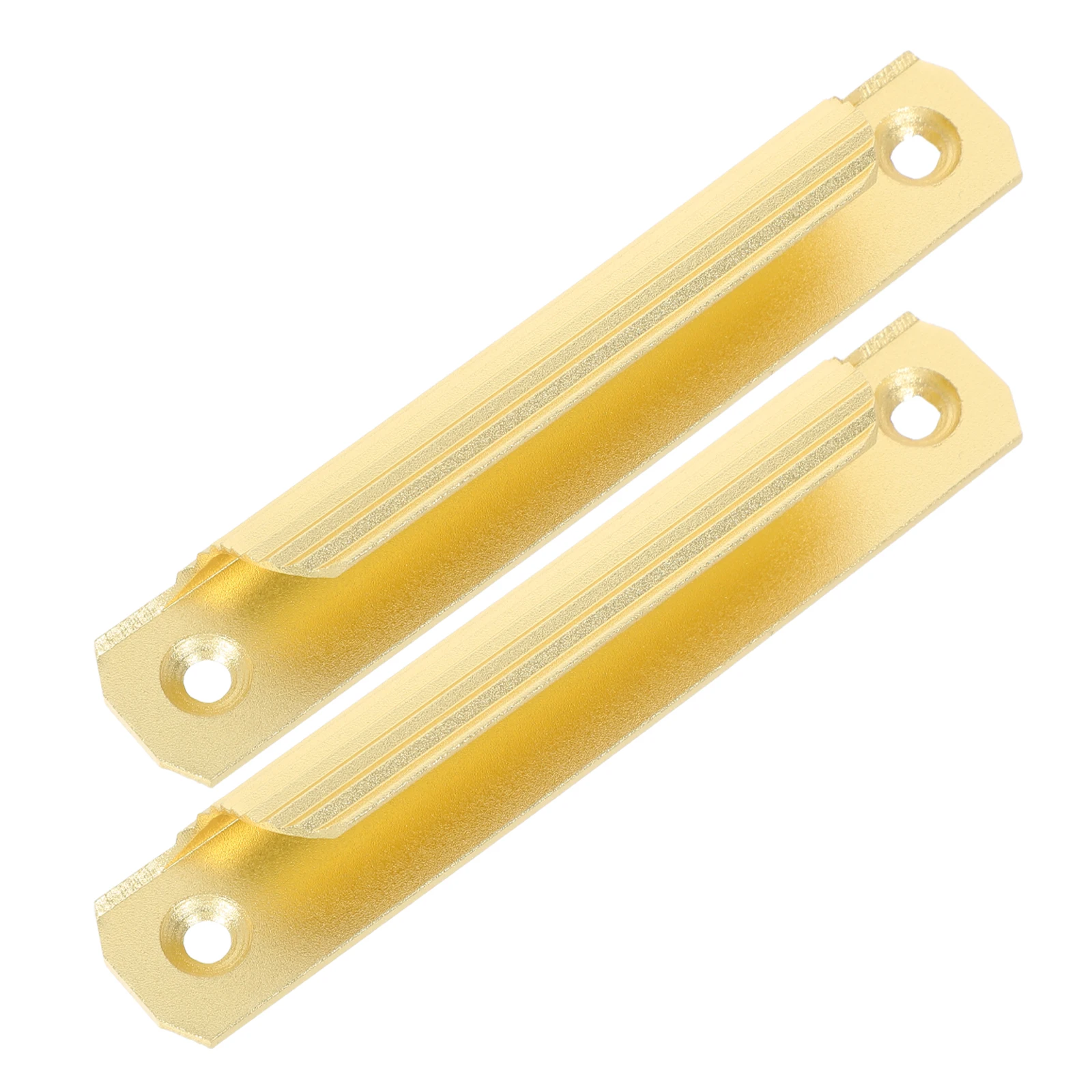 

2pcs Aluminum Alloy Door Window Handles Lightweight Sturdy Cabinet Sliding Pull Hardware Golden Closet Knob Universal Size