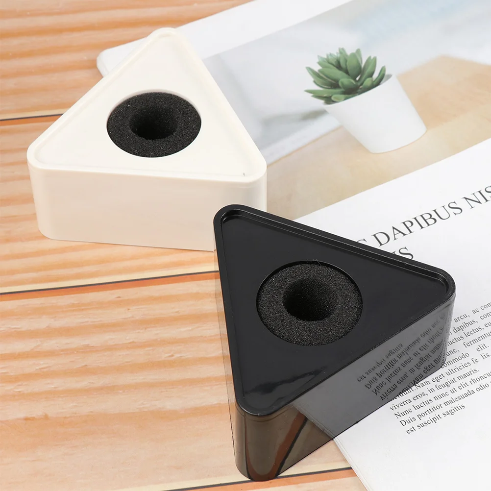 

4 Pcs Triangle Wireless Microphone for White Triangular ABS Logo KTV Labels Flag Station Accessories