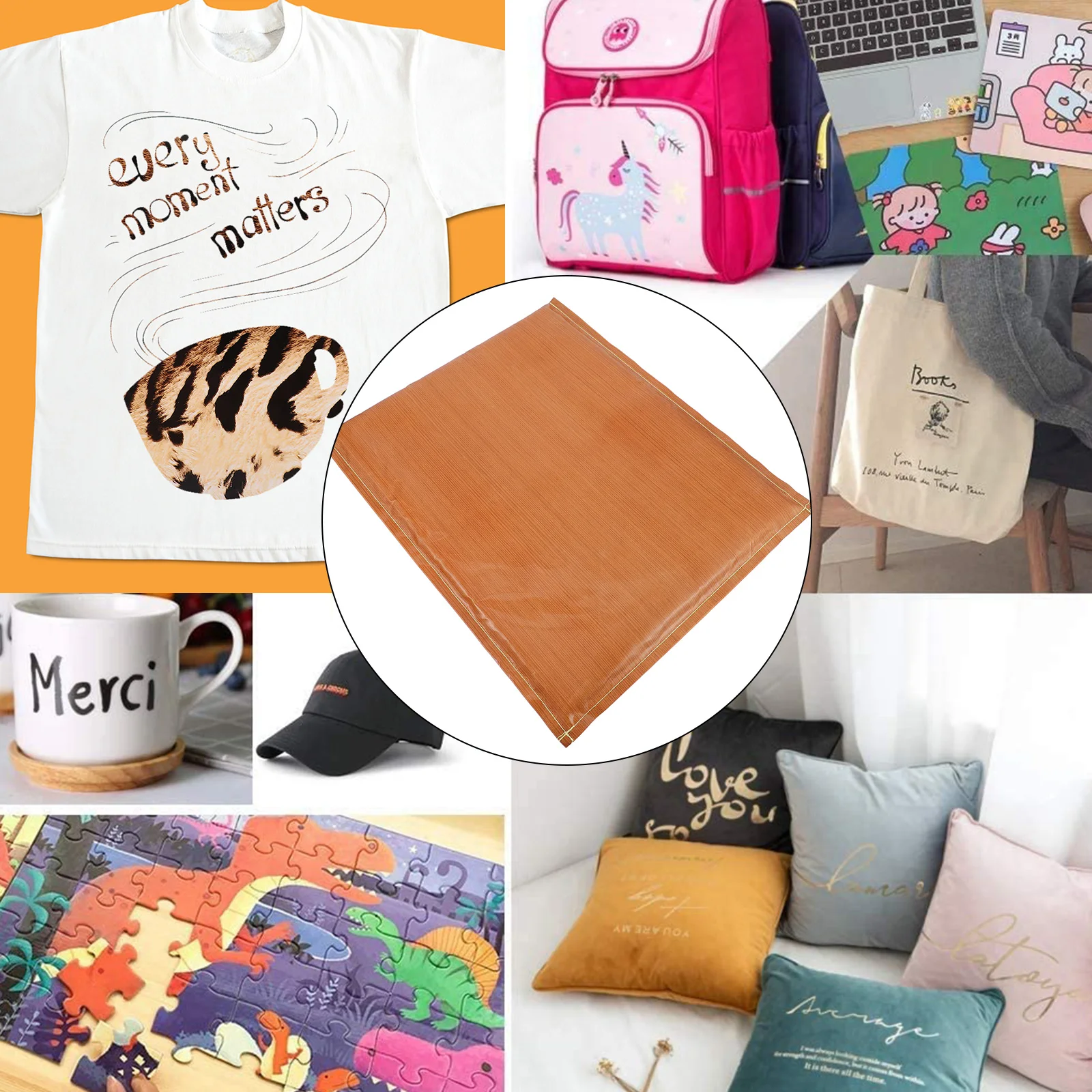 

Heat Insulation Mat Reusable Ironing Pad for Heat Press Transfer Thick Flat Crafting Tabletop Protection Art Supplies