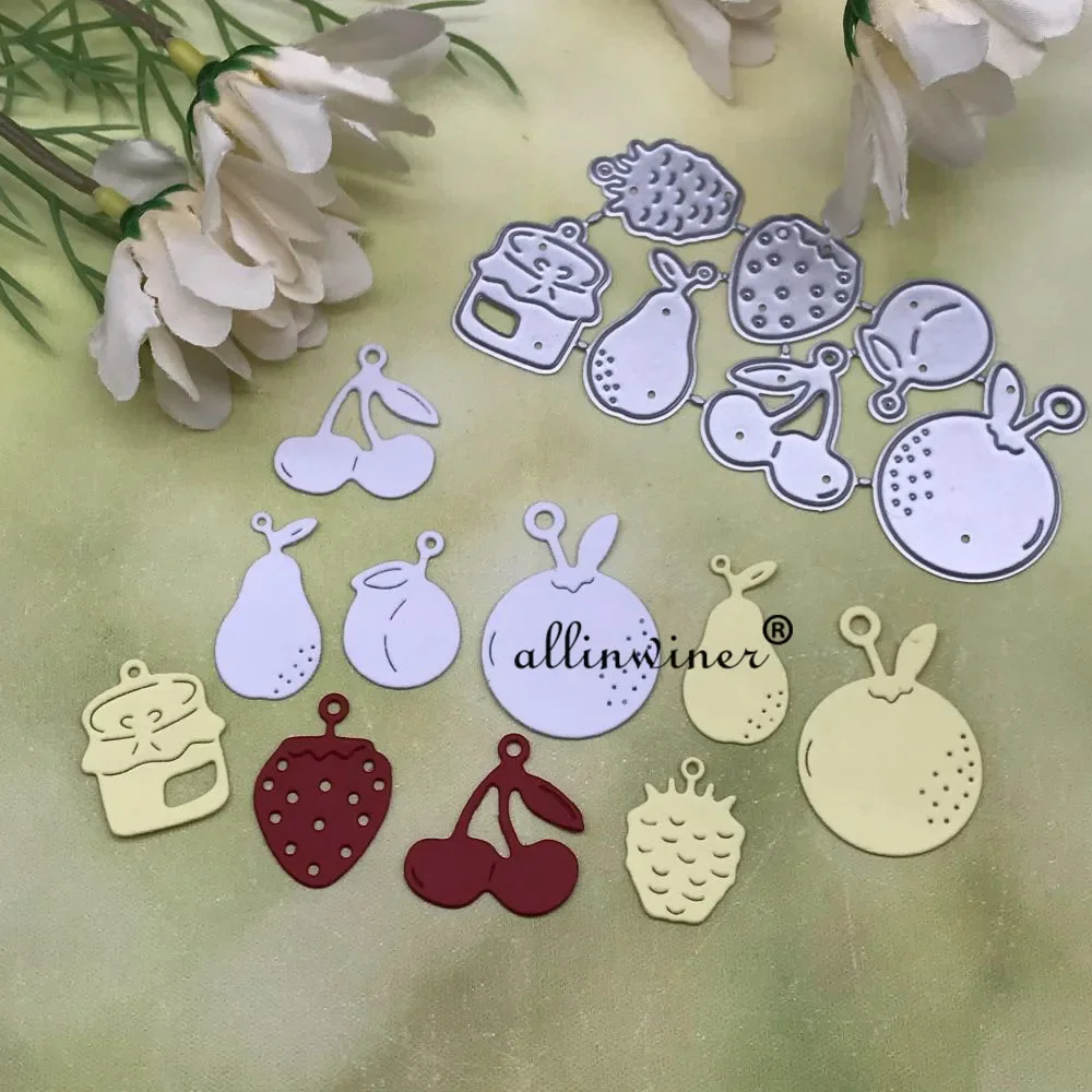 

Металлические вырубные ножи-трафареты с фруктовыми мотивами для скрапбукинга, альбомов, бумажных открыток и тиснения