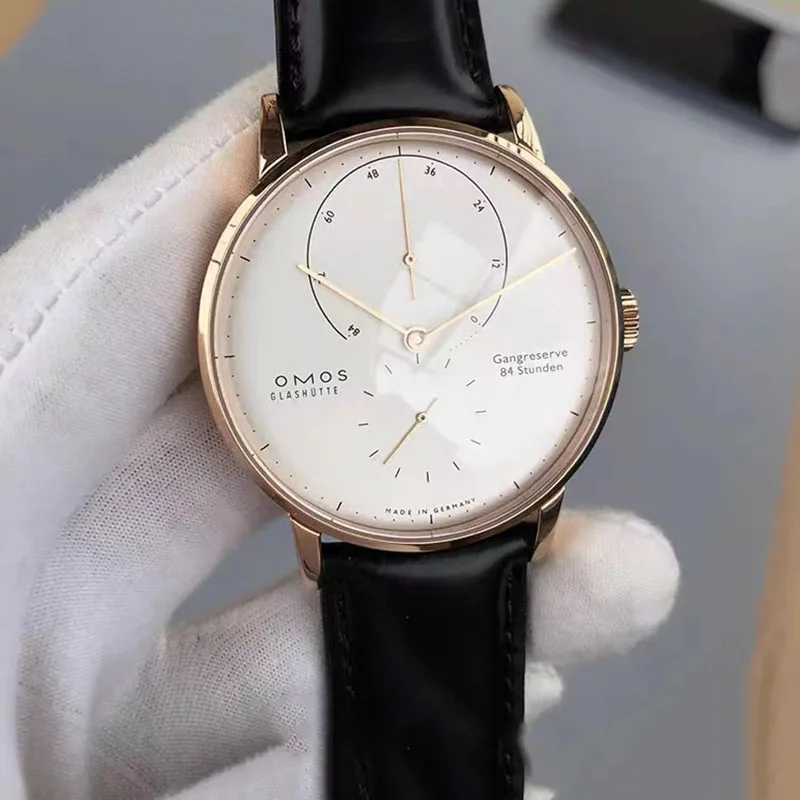 ساعة باوهاوس للرجال ميكانيكية، عرض تخزين الطاقة الحركية الكبيرة جدًا، ساعة أوتوماتيكية بسيطة