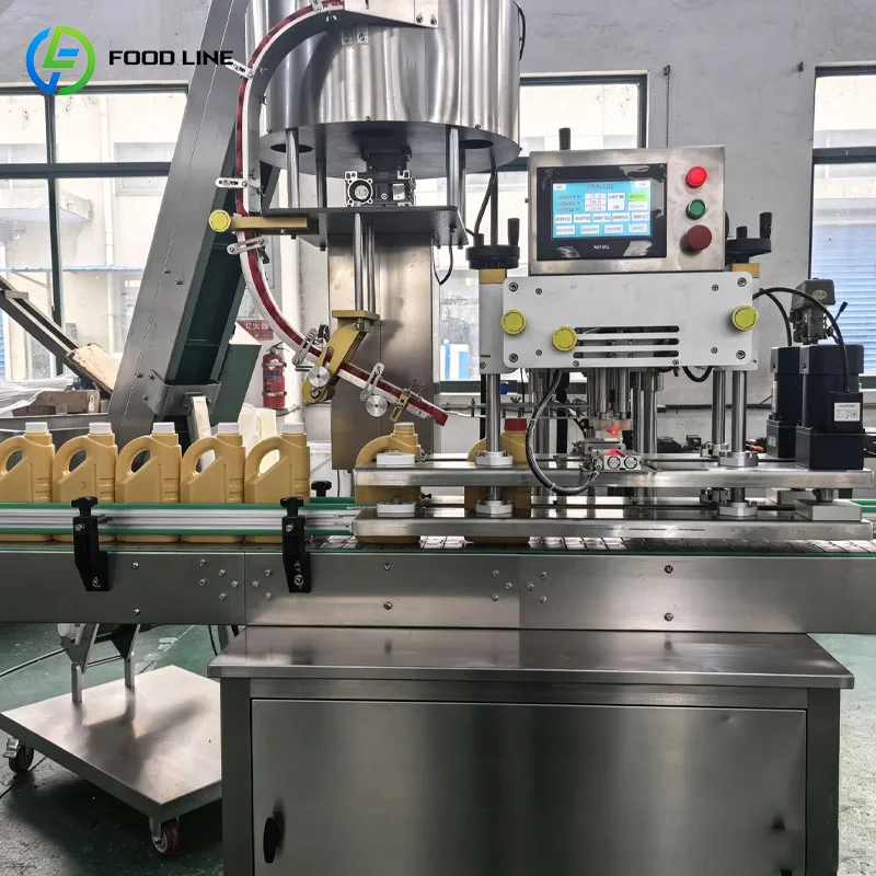 Bottle Screw Capping Machine Automatic Rotary Capper For Beverage Production Customized