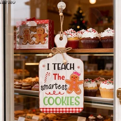 Wooden Christmas Gingerbread Man Wall Hanging Imitation Decor Plaque Multipurpose Suitable For Door, Restaurant, Cafe Home Decor