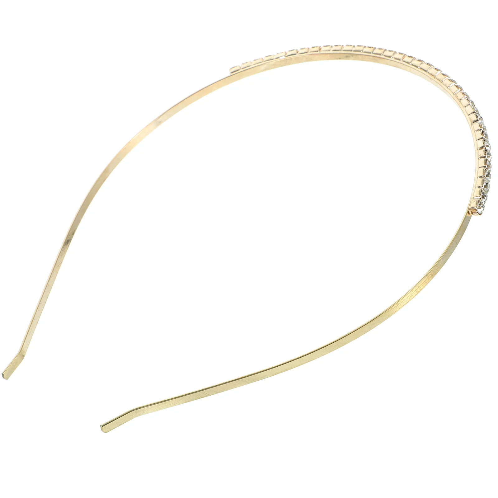 

Rhinestone Headband Women Wedding Bridal Accessory Metal Hair Band Shimmering Eye-Catching Gift for Girls Bride Headband