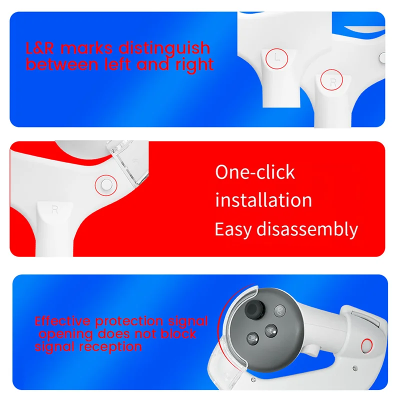 VR Table Tennis Paddle Grip Handle Grip For Oculus Quest 3 Virtual Reality Glasses Playing Ping Pong VR Accessories