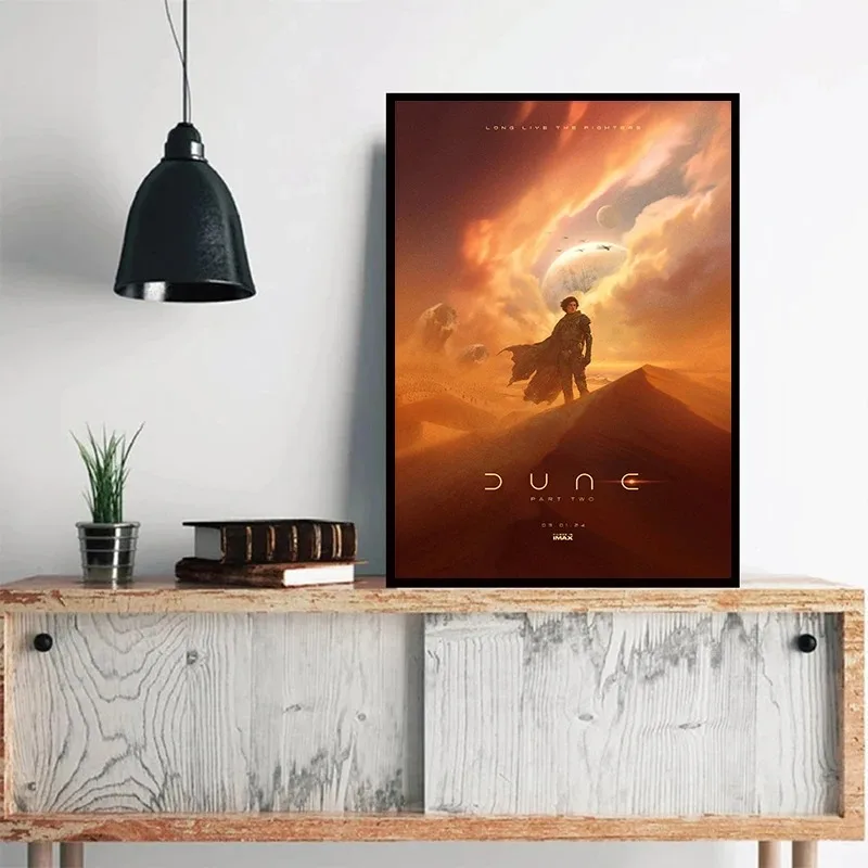 2024 Sci-fi Movie Poster Dune Part 2 Prints Art Canvas Painting for Living Room Modern Family Cinema Wall Picture Home Decor