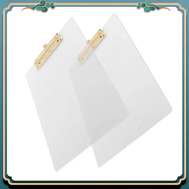 

(Новинка) 2 упаковки буфера обмена с золотым зажимом, размер буквы 8,8X12,2 формата А4, школьные и домашние принадлежности, канцелярские товары