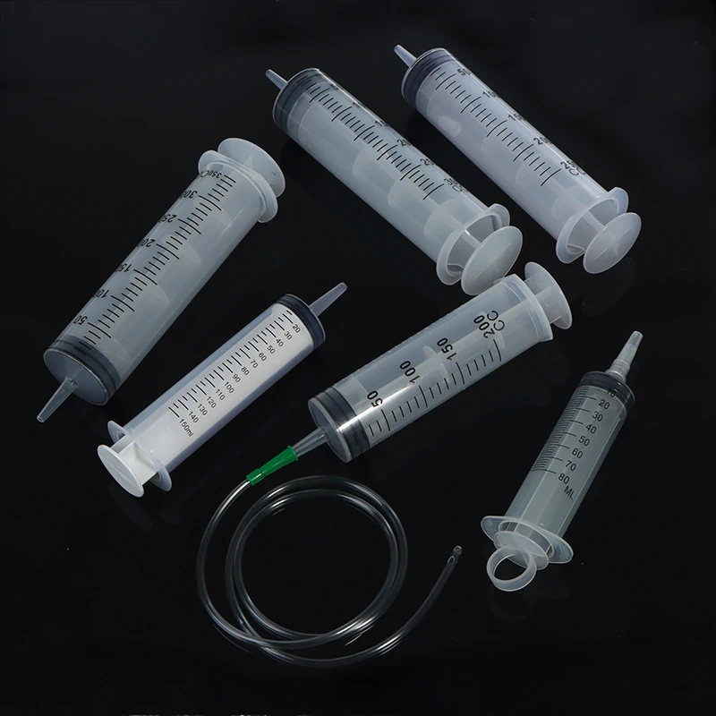 Plastic Syringe Large Capacity Syringe Transparent Reusable Sterile Measuring Injection Syringe Nutrient Hydroponics