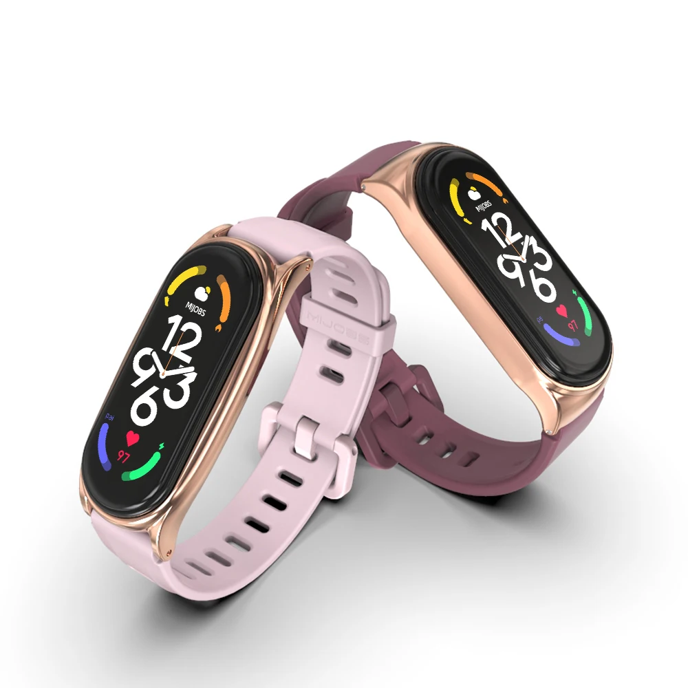 สำหรับ Mi Band 7 6 5 4 3สร้อยข้อมือหนังสำหรับ Mi 5 Correa Mi 6สายสายรัดข้อมือ Miband 4สำหรับ Xiaomi สมาร์ทนาฬิกา