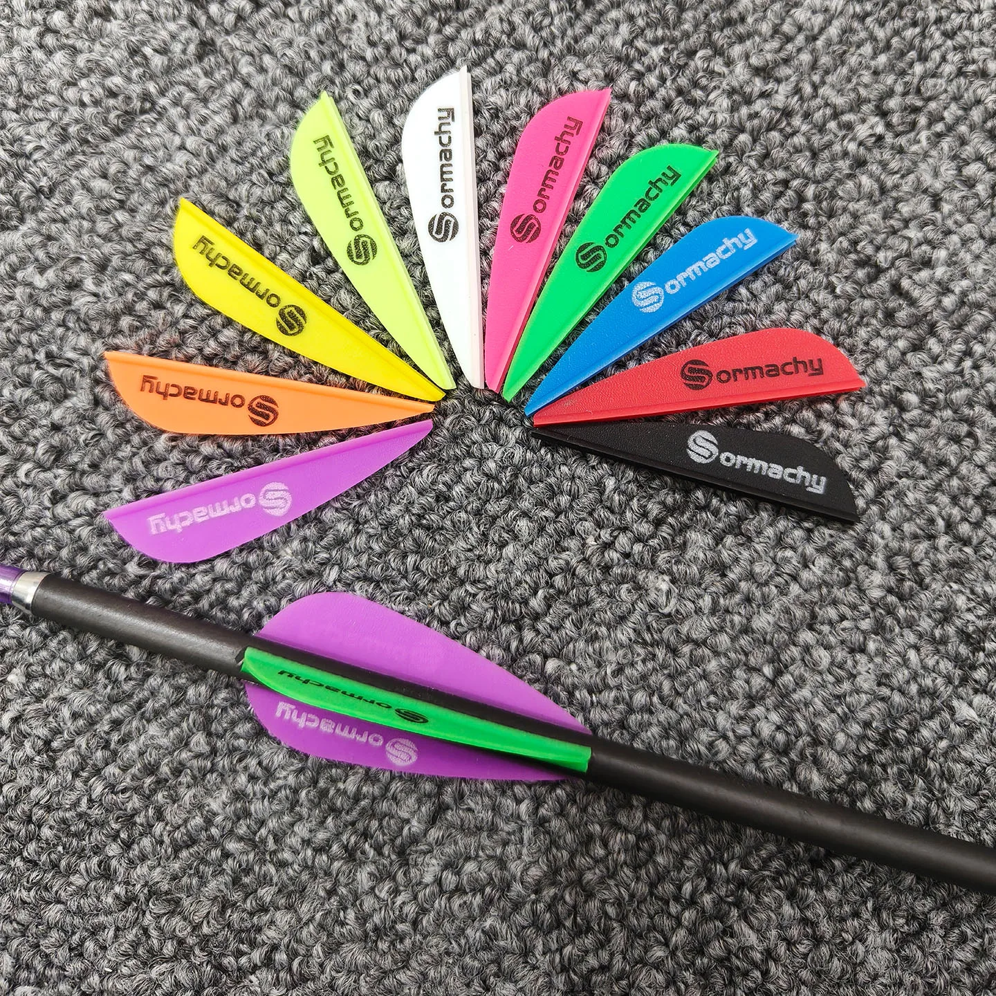 

1.75/3inch Archery Arrows Feather Vanes Plastic Arrow Fletching for DIY Archery Hunting Targeting Arrows (50pcs) Accessories