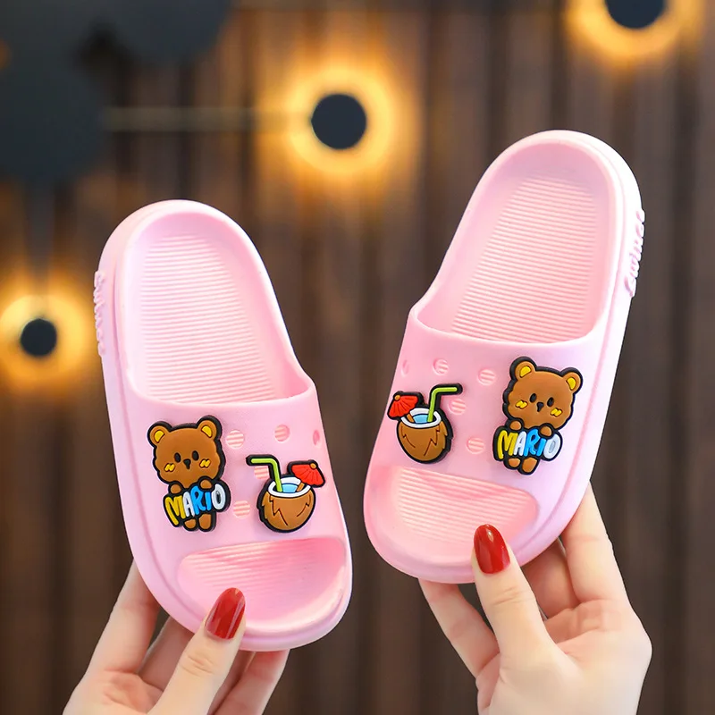 Children\'s slippers boys shoes baby bathroom non-slip slippers kids summer little child kids shoes for girl