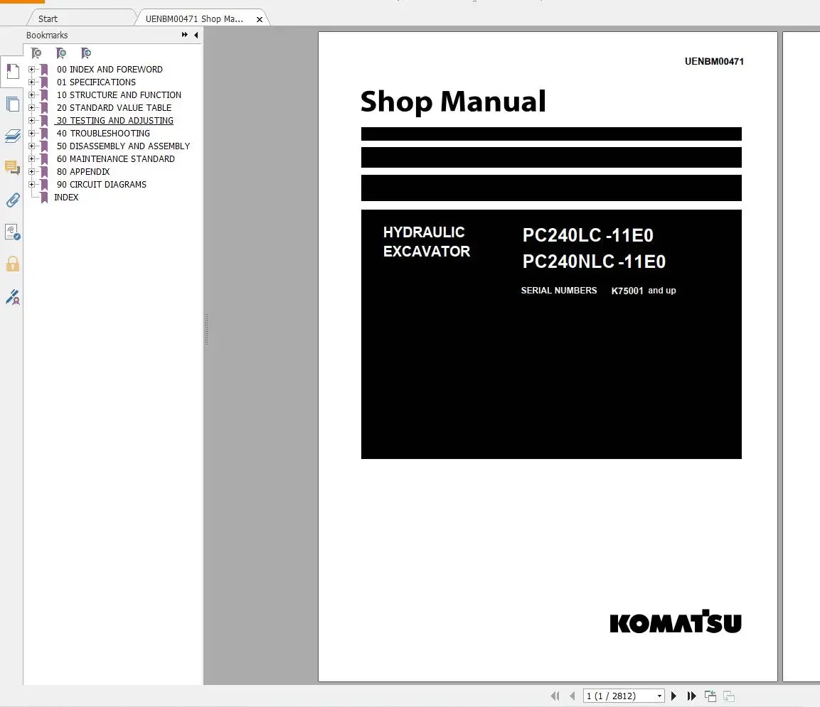 

Обновленный гидравлический экскаватор Komatsu [2022] 7,75 ГБ PDF По руководство магазина, обслуживание оператора и схема DVD