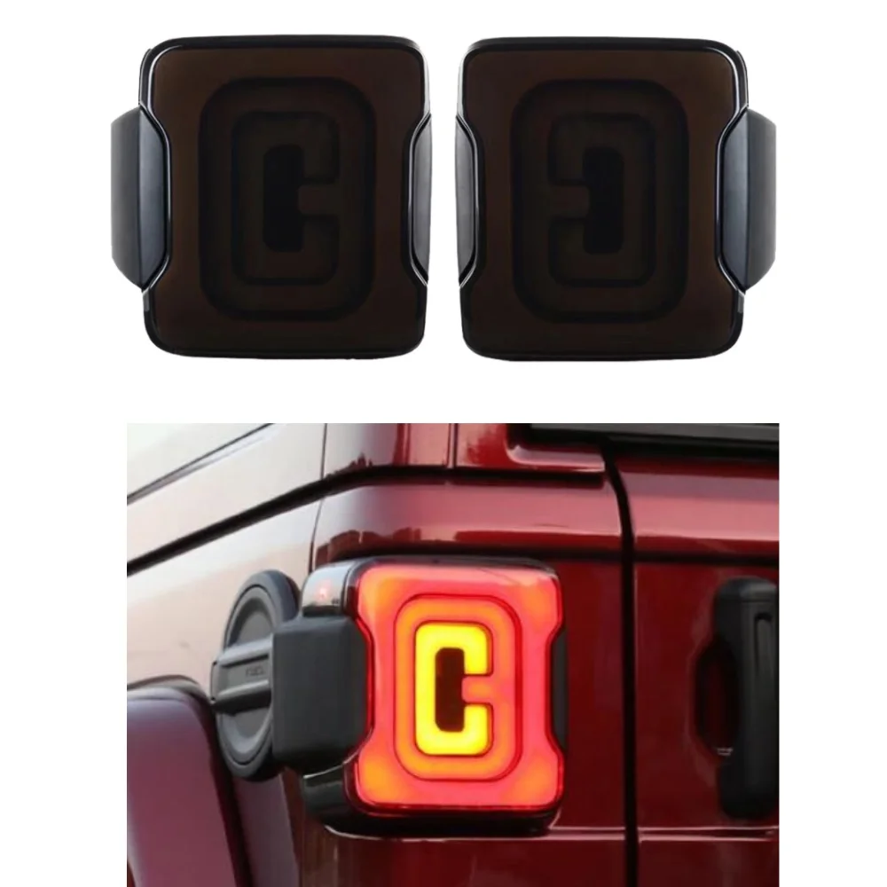 

Черный ABS светодиодный задний фонарь, стоп-сигнал, европейское издание для Jeep Wrangler JK 2007-2017 J379
