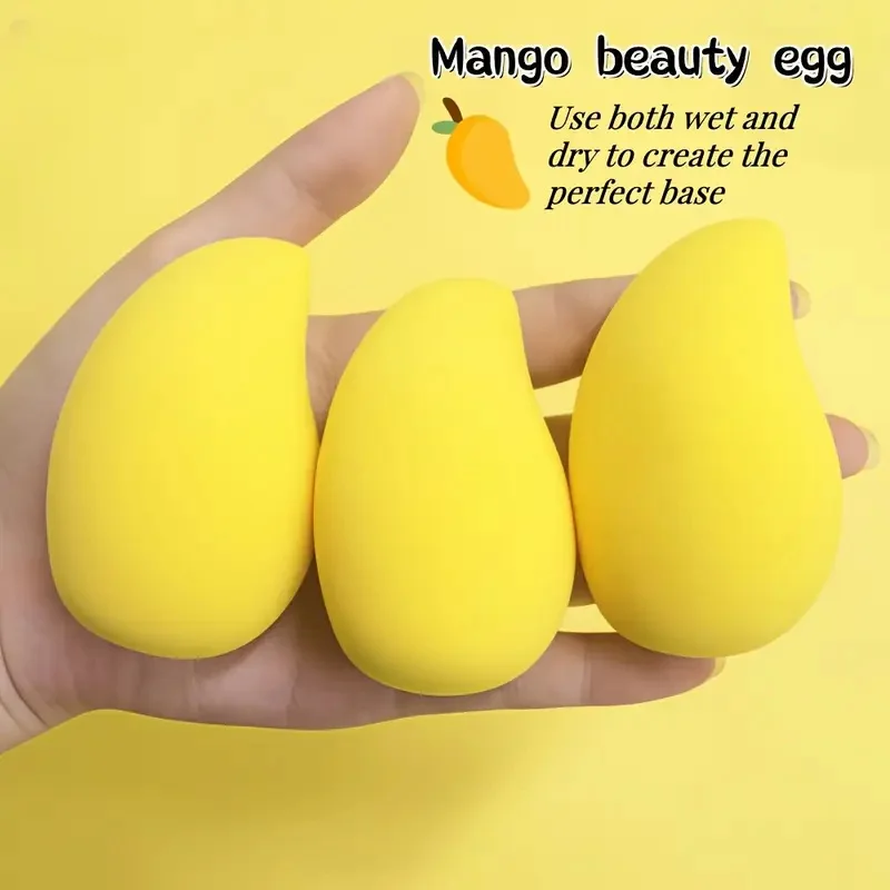 1/2 pçs esponja de maquiagem em forma de mangueira dupla utilização molhado e seco beleza ovoplication puff para fundação líquida impecável corretivo puffs