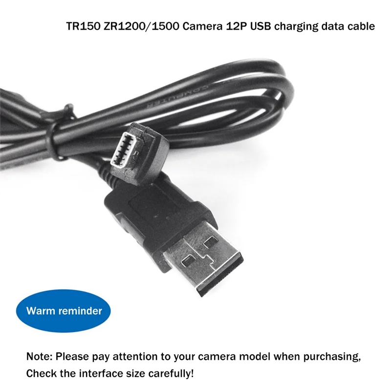 Cable USB para Exilim EX-S10 EX-S12 EX-Z80 EX-Z77 EX-Z2 EX-Z9 EX-Z90 EX-Z2000 EX-Z2200 EX-Z2300 TR200 TR100 TR150