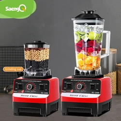 4500W High Power Smoothie Blender BPA Free 2.0L and 0.5L Dual Jar High Performance Kitchen Mixer Juicer 220V