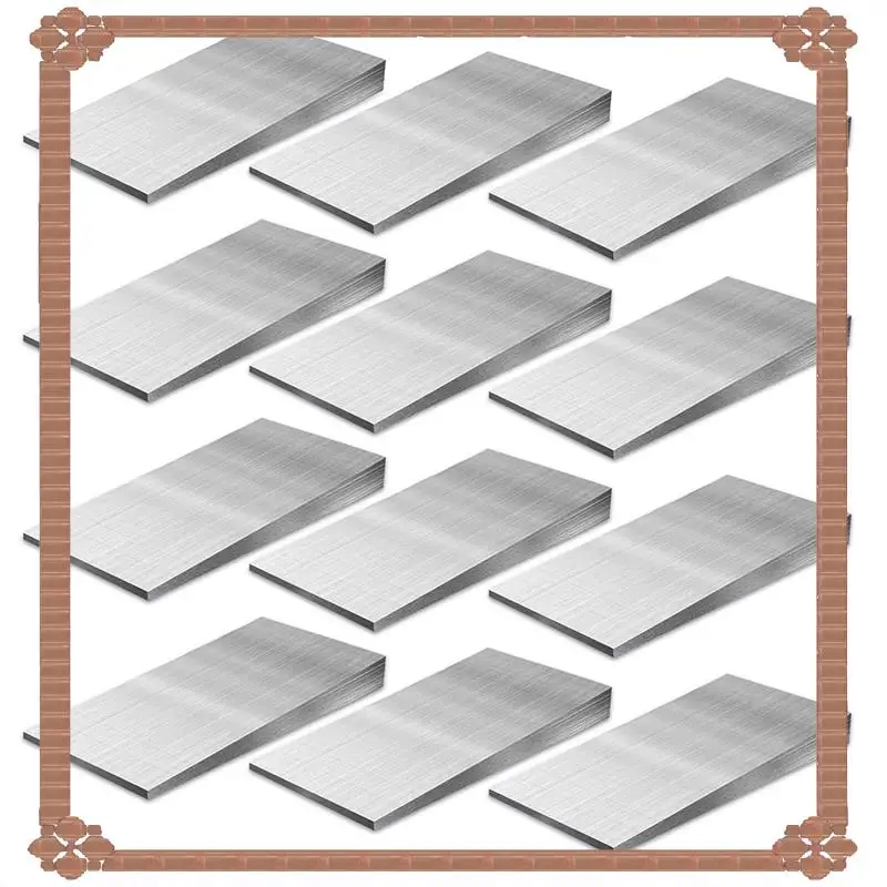 24-Hour Delivery Steel Flange Wedges 12-Pack By MUXHEL- 4X2 Inch Triangle Metal Shims For Lathes And Welding Machines