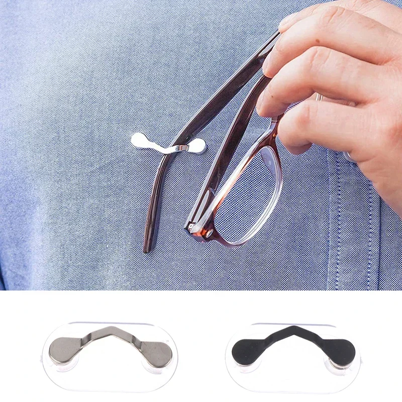 Multi-function Buckle Fashion Glasses Clips Clothes Eyeglass Holder Headset Magnetic Pin Clip Hang Portable Line Brooches Magnet