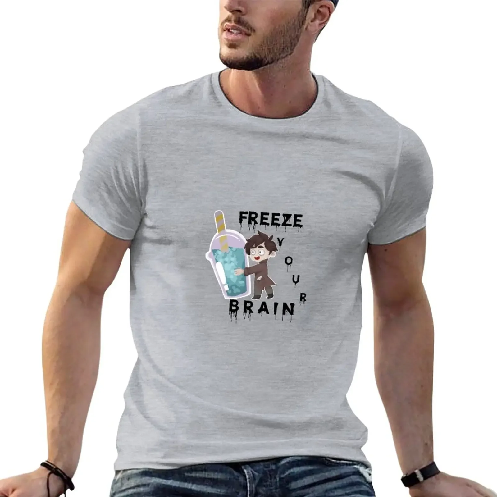 Freeze Your Brain T-Shirt hippie clothes custom shirt summer top animal prinfor boys compression shirt men