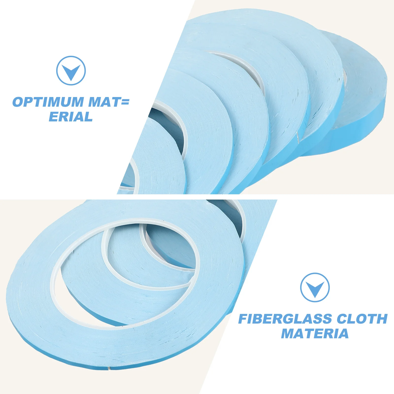 6 لفات شريط لاصق حراري على الوجهين شريط موصل قوي للوحة إضاءة LED بالوعة الحرارة لاصق على الوجهين للتبريد