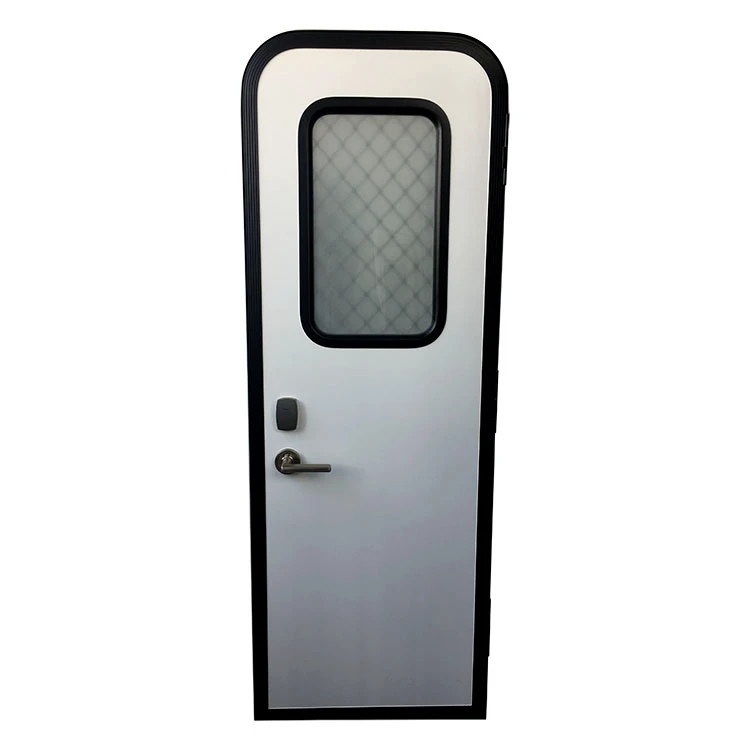 Chinese Manufacturer Aluminum Alloy Frame Swipe Lock RV caravan Entry Door