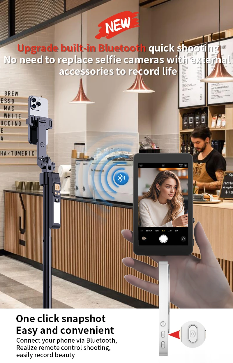 Magnetisches Projektionsgerät für Mobiltelefone, Rückseite - Hochauflösendes Selbstporträt, Drahtlose Projektion Ist Äußerst Bequem – Detail 6