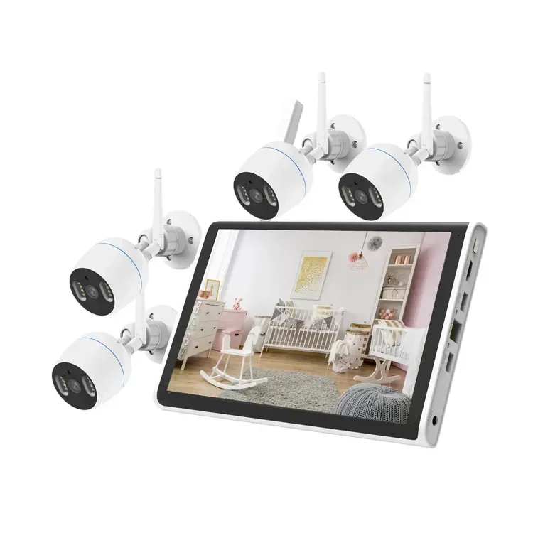 

2MP Home Xmeye Xme LCD 4CH CCTV System Wireless Wifi Camera NVR Kit