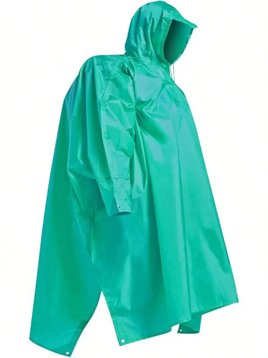 

Hooded Rain Poncho For Adult With Pocket Waterproof Lightweight Unisex Raincoat For Hiking Camping Emergencyhalloween