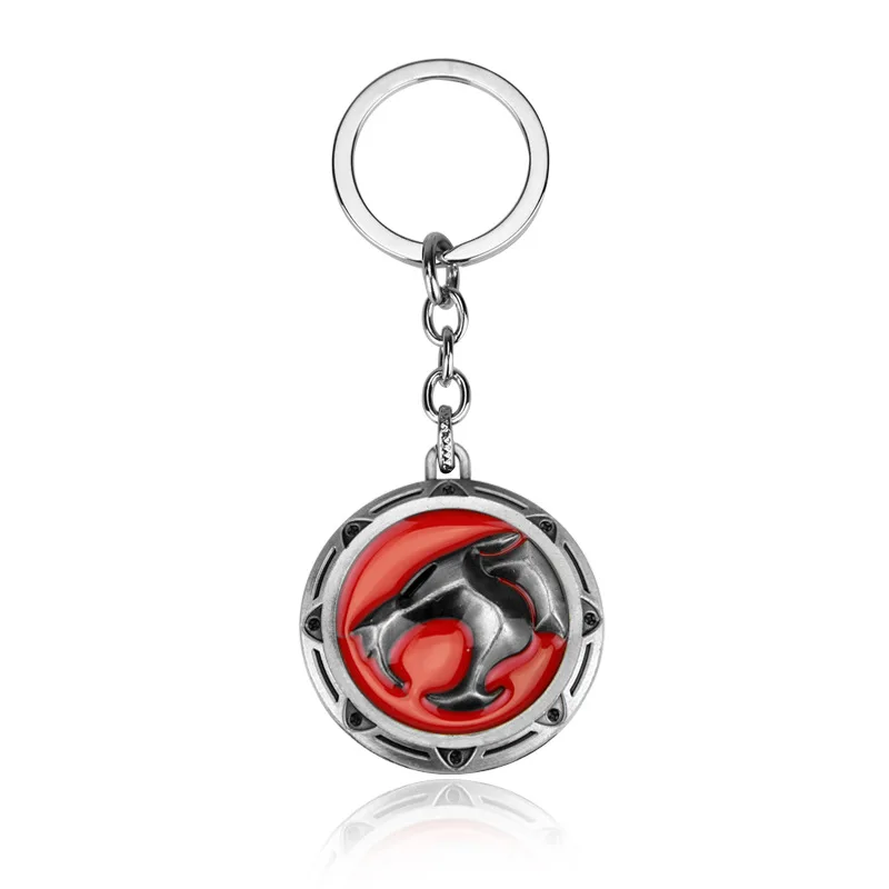 Thundercats 3D Keychain Leopard Panther Head Shield Sword Metal Key chains Car Keyring Fashion Jewelry Souvenir Gifts