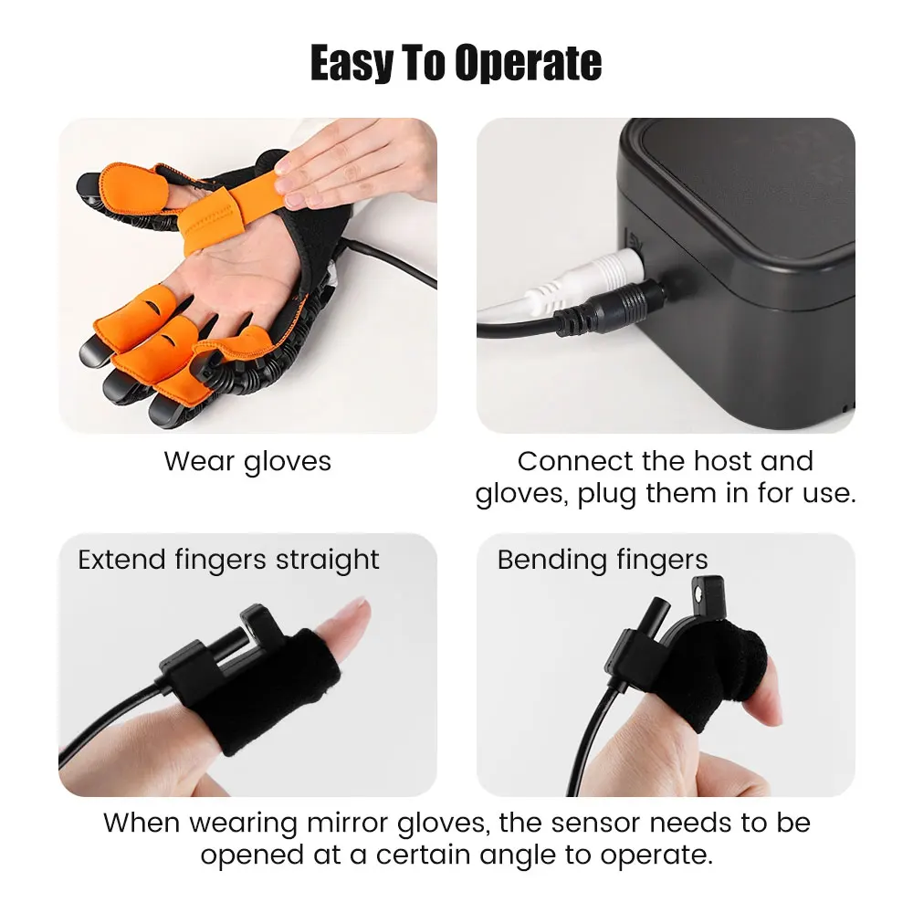 

Реабилитационные роботизированные перчатки для тренировки рук, перчатки для тренировки пальцев, восстановления функций кисти при инсульте и гемиплегии